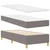 Vidaxl LED Box Spring Postelja z vzglavjem Taupe 80 x 200 cm blago