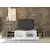 Hanah Home TV komoda Zebra - bela, tikovina