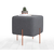 Atelier del Sofa Tabure 40x42x40cm, Tamnosivo