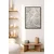 WallXpert uramljena MDF slika ARTNEWCLSYH87, reljefni beli listovi palme, 50 x 70 cm