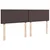 Vidaxl Box spring postelja z vzmetnico temno rjava 180x200 cm blago