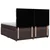 Vidaxl Box spring postelja z vzmetnico temno rjav 200x200 cm blago