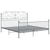 Okvir za krevet sivi metalni 200 x 200 cm