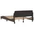 Vidaxl Posteljni okvir Dover rjav 140x190 cm umetno usnje