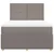 Vidaxl Box spring postelja z vzmetnico taupe 140x200 cm blago