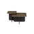 Hanah Home klub sto Luvi 20455, 40,6 cm, Rahle / antracit
