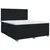 vidaXL Postelja boxspring z vzmetnico Črna 140 x 200 cm Blago