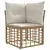 Set vanjskih sofa 7 pcs Prirodna i krema bijela Poliester