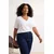 Trendyol Curve Ženska majica TBBSS26BF00024, Bela
