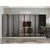 Hanah Home ormar sa reflektujućim staklom Nisa 20665, 360 cm, peščar