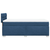 VIDAXL Box spring postelja z vzmetnico modra 100x200 cm blago