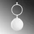 Opviq Luster Ring-13434, 41-127cm, 3xE14, Beli