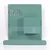 Hanah Home metalni zidni organizer Met Gnz-B346, pastelno plava