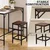 Homestar Set barske mize 5-delni 100x60x88 cm rjav
