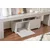 Hanah Home TV Komoda Enclave, 180x50x31.3cm, Svetlosiva