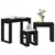 Set stolića 3 pcs Crni hrast Konstruirano drvo
