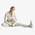 Mikina adidas by Stella McCartney Training Midlayer Printed Core White/ Orbit Grey S