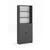 Hanah Home polica za knjige Bili5 Shelf 2 Lid, 80 cm, antracit