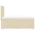 Vidaxl Box spring postelja z vzmetnico krem 80x200 cm blago