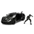 Avtomobilček Marvel Avengers Lykan Hypersport Jada kovinski z odpirajočimi elementi in figurica Black Panther dolžina 20 cm 1:24