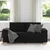 vidaXL Dvosed črne barve 180x77x82 cm blago