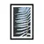 Plakat s paspartujem okrasna praprot - 60x90 silver