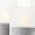 Brilliant - SET 3x LED sveća BOUGIE LED/2xAA IP44 siva/bela