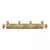 Autronic Svečnik UM1033 GOLD Metal candlestick - for 4 conical candles, oval, gold