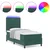 LED Box Spring Krevet Tamnozelena 90 x 190 cm Baršun
