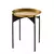Hanah Home Klub sto Shb 44x57x44cm Crno-Zlatni