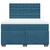 Vidaxl Box spring postelja z vzmetnico modra 140x200 cm žamet