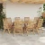 Stolica 8 pcs Smeđa 64.5 x 52 x 108 cm Čvrsto teak drvo