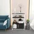 HANAH HOME Polica za knjige Letos Anthracite White