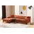 Atelier del Sofa Ugaona garnitura Petra L 145x69x87cm Narandžasta