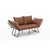 Atelier del Sofa Dvosed na razvlačenje Viper 2, Svetlobraon