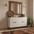 Hanah Home komoda Sherifa 120, 120 cm, bela / travertin