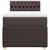 vidaXL Box spring postelja z vzmetnico temno rjava 90x200 cm blago