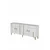 Hanah Home komoda Ilay 180, 180 cm, bela / zlatna