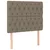 Uzglavlje boje taupe 100x7x118/128 cm tkanina