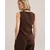 WE Fashion Telovnik  temno rjava