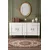 Hanah Home komoda Ilay 150, 150 cm, hrast Sapphire / bela / zlatna