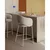 Kremno bel barski stol (višina sedeža 65 cm) Maina – Kave Home