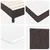 vidaXL vidaXL Postelja boxspring z vzmetnico Temno rjava 140 x 190 cm, (5000123684)