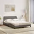 Vidaxl Postelja z vzmetnico Dover taupe 140x200 cm blago