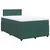 Vidaxl Box spring postelja z vzmetnico temno zelen 120x190 cm žamet