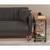 Hanah home Klub sto Melin 70x63x76cm Bež-Crni
