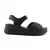 LP Fashion Ženske kožne sandale, Crne