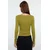 Trendyol Milla ženska bluza Twoaw25Bz00225, Maslinasto zelena