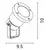 Spoljašnja lampa 1xGU10/5W/230V IP65 siva