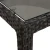 Stol za vrt Crna 190 x 90 x 75 cm poliratan